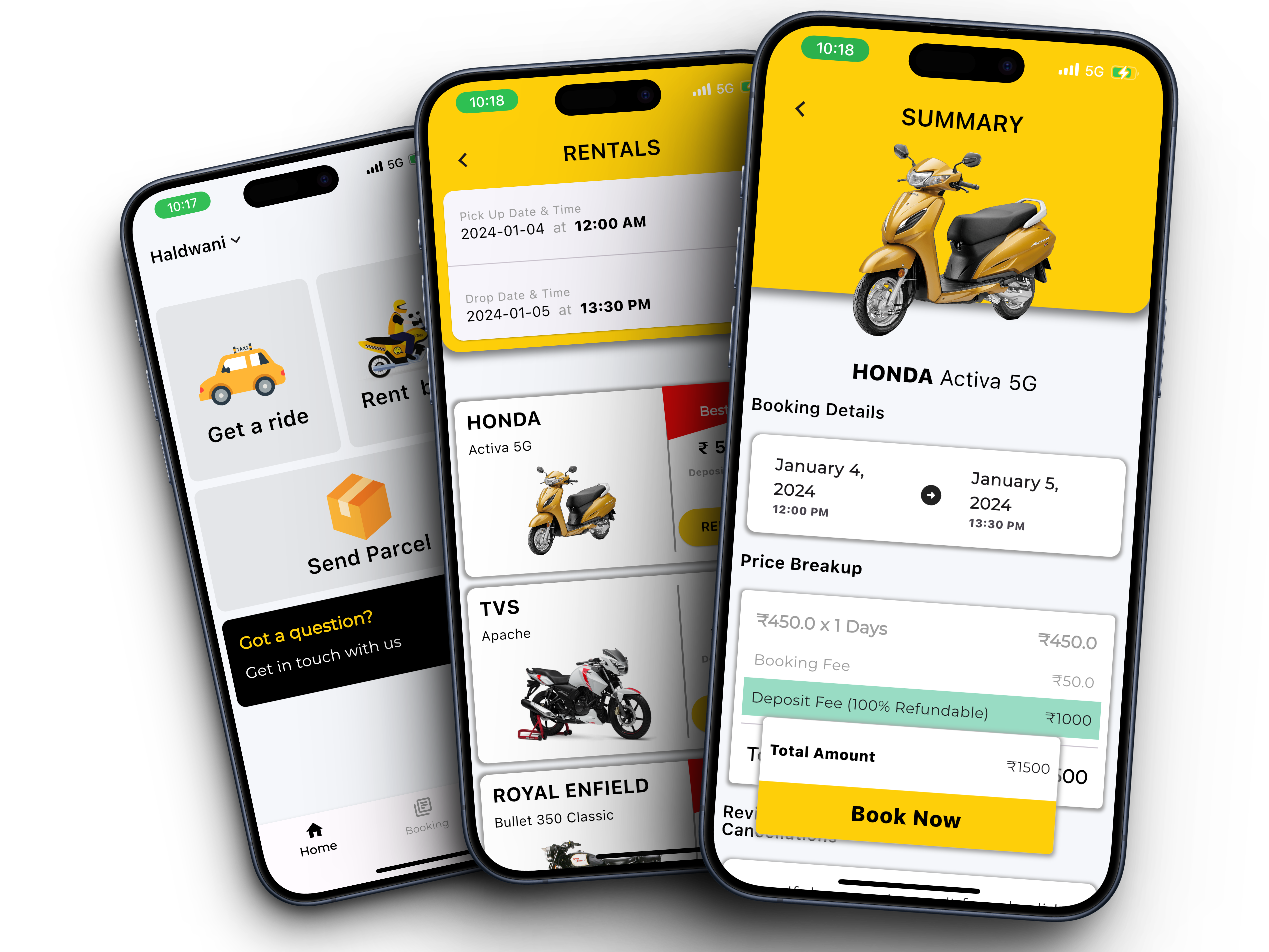 Easy Car and Bike Rental in Haldwani and Nainital